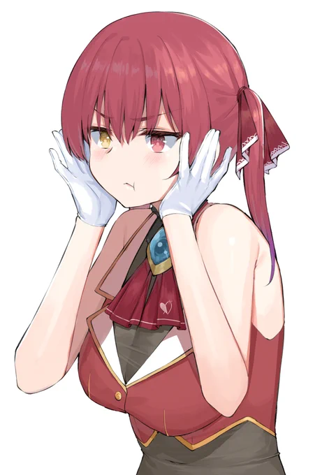 頬をふくらませる船長がかわいいww #マリンのお宝