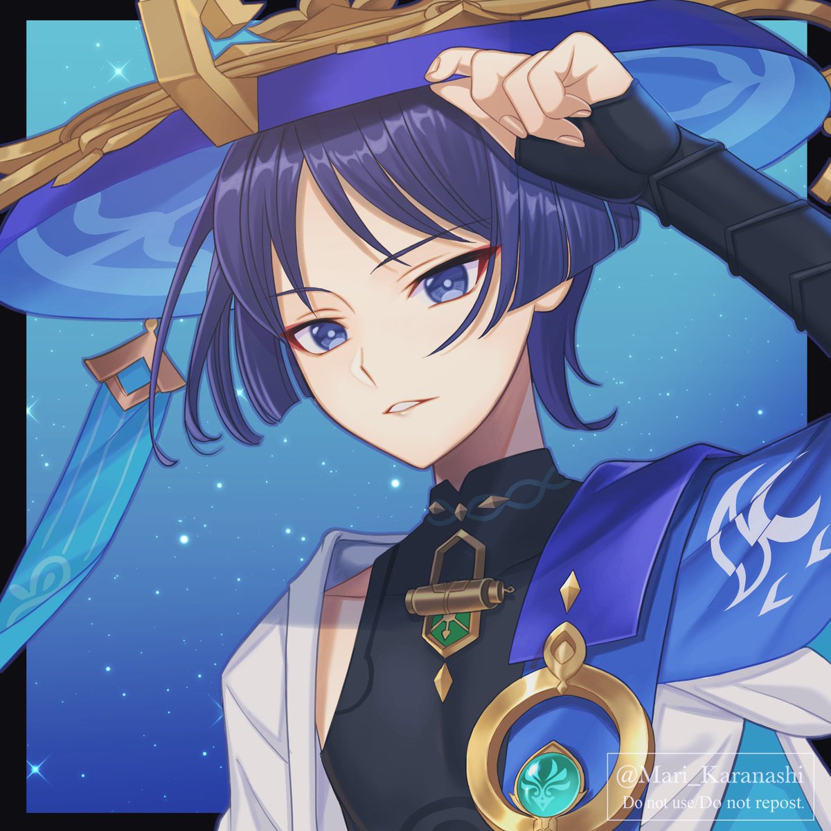 珊瑚宮心海 「#Wanderer #Kokomi  復刻おめでとう!」|カラナシ マリのイラスト