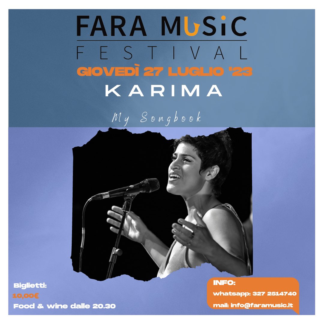 Fara_Music's tweet photo. Terminata l’Anteprima del Fara Music, il Festival trasloca nel PARCO CREMONESI, sempre nell’Abbazia di Farfa.
In programma 8 concerti imperdibili
⬇️ https://t.co/wX3cNlNOdJ
#faramusic #jazz #concerti https://t.co/dRySlCHgGl