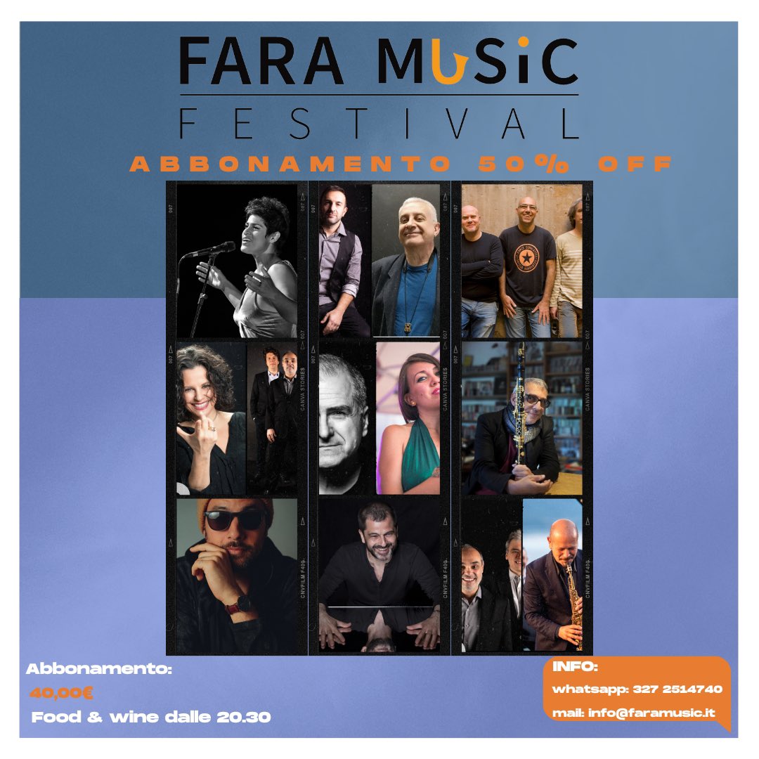 Fara_Music's tweet photo. Terminata l’Anteprima del Fara Music, il Festival trasloca nel PARCO CREMONESI, sempre nell’Abbazia di Farfa.
In programma 8 concerti imperdibili
⬇️ https://t.co/wX3cNlNOdJ
#faramusic #jazz #concerti https://t.co/dRySlCHgGl