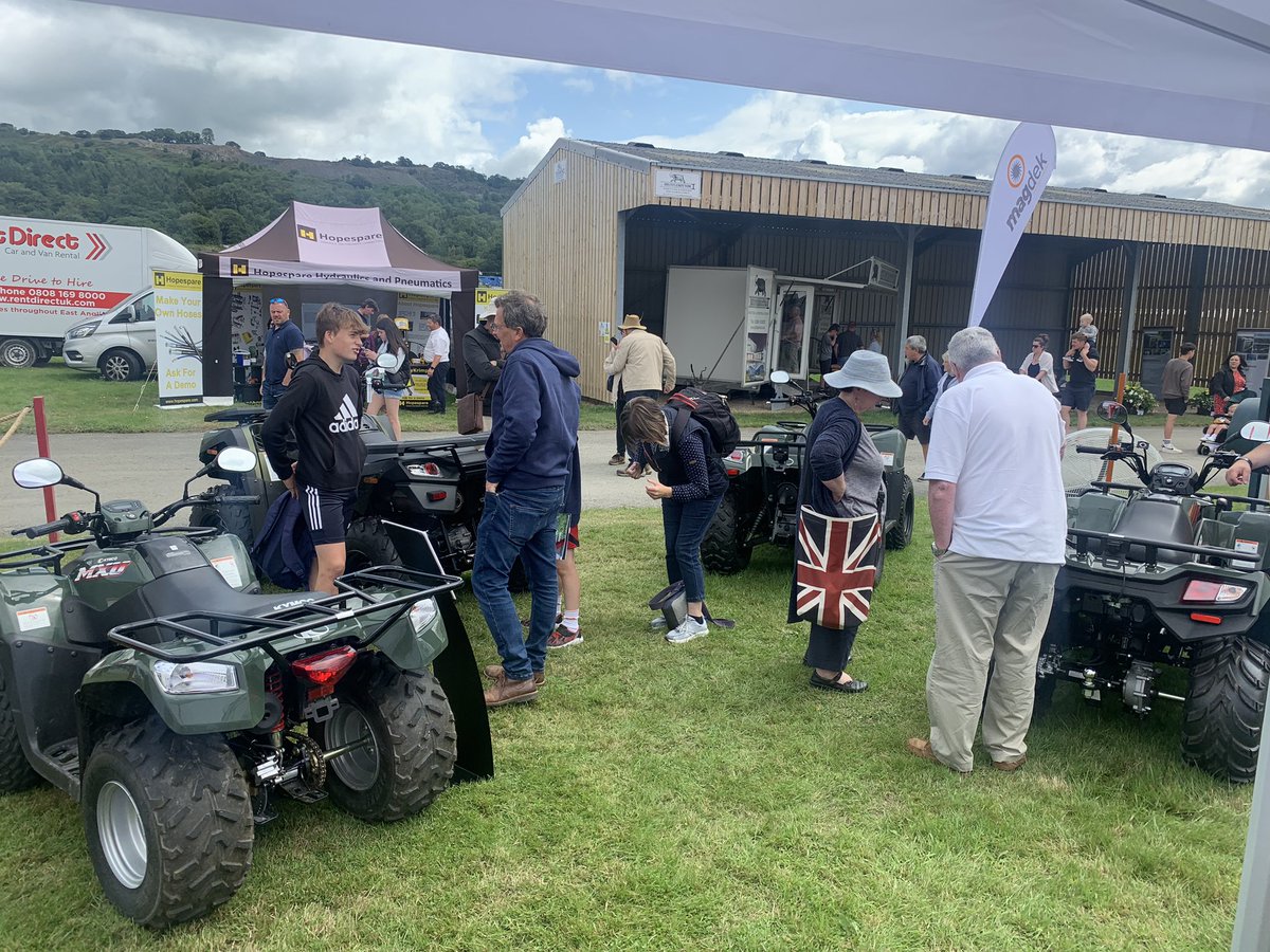 MarkHermolle's tweet photo. KYMCO UK are at The Royal Welsh Show in Builth Wells, Stand H607 come &amp; see our great ATV Quadbikes 🚜 https://t.co/HwICrZq7wk