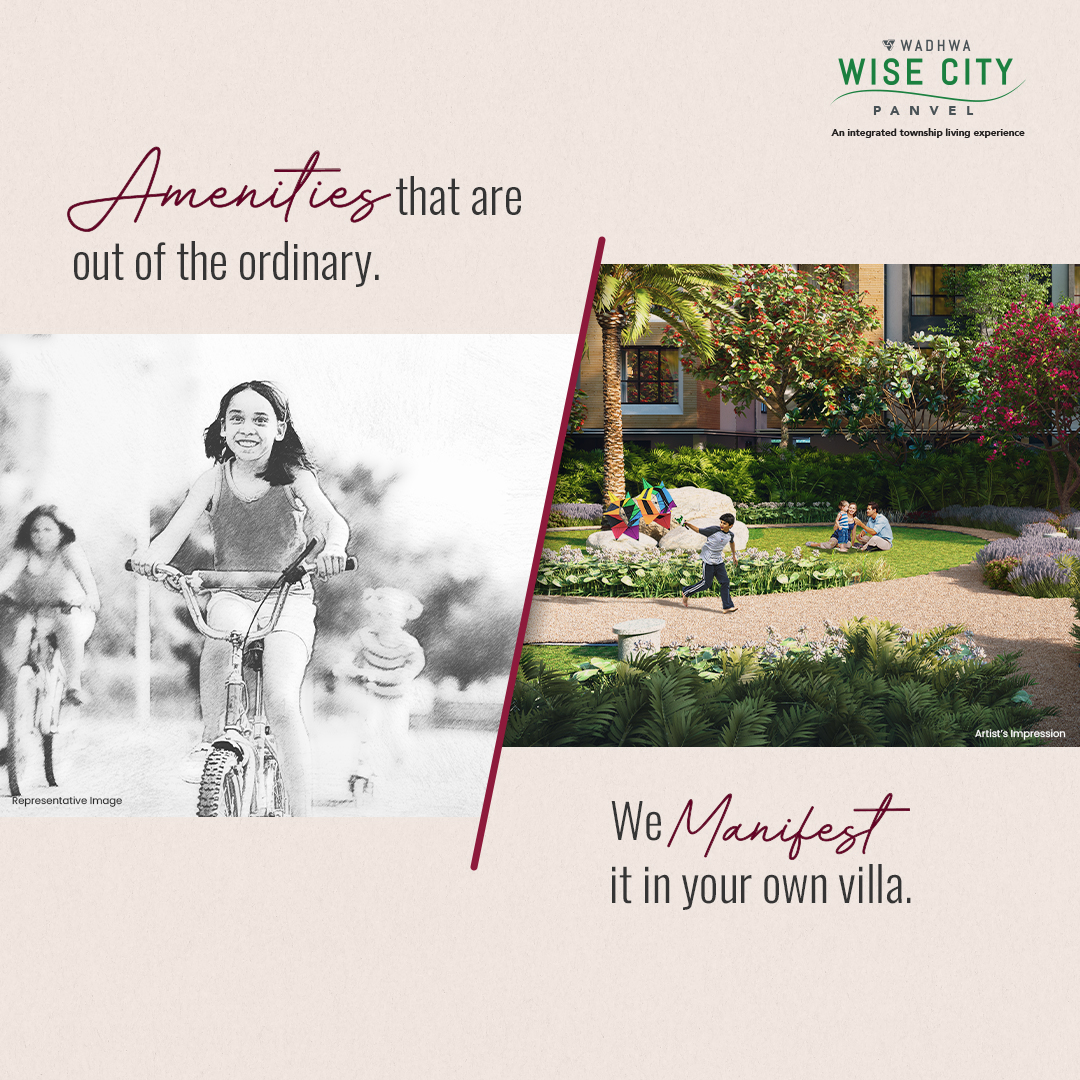 The_WadhwaGroup's tweet photo. At Wadhwa Wise City enjoy the spaciousness with our 3 & 4 BHK Villas that compliment the top world-class amenities & promise an exceptional lifestyle with no limits.
#wadhwawisecity #lifestyleamenities #amenities #luxuryliving #luxurylifestyle #townshipproject #panvelrealestate https://t.co/jrSOrEpvb9