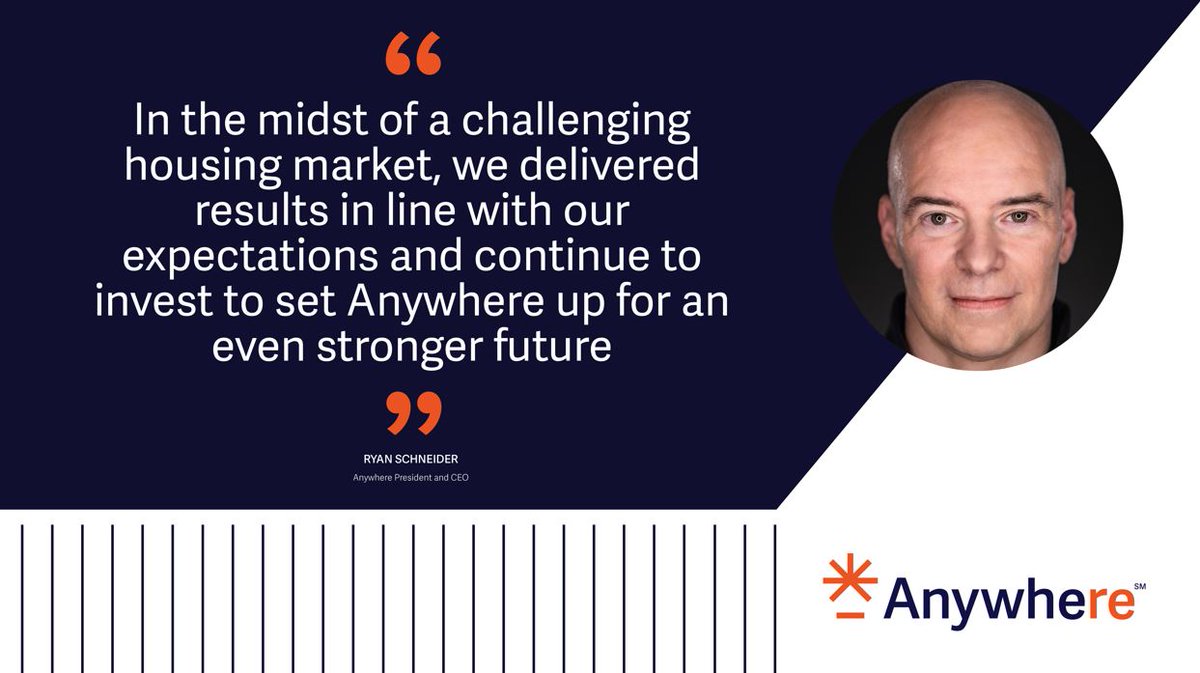 Today Anywhere reported Q2 2023 earnings. We continue accelerating our strategy as we move real estate to what's next. Read the full release here: ow.ly/OUXb50Pkyli. #WeAreAnywhere