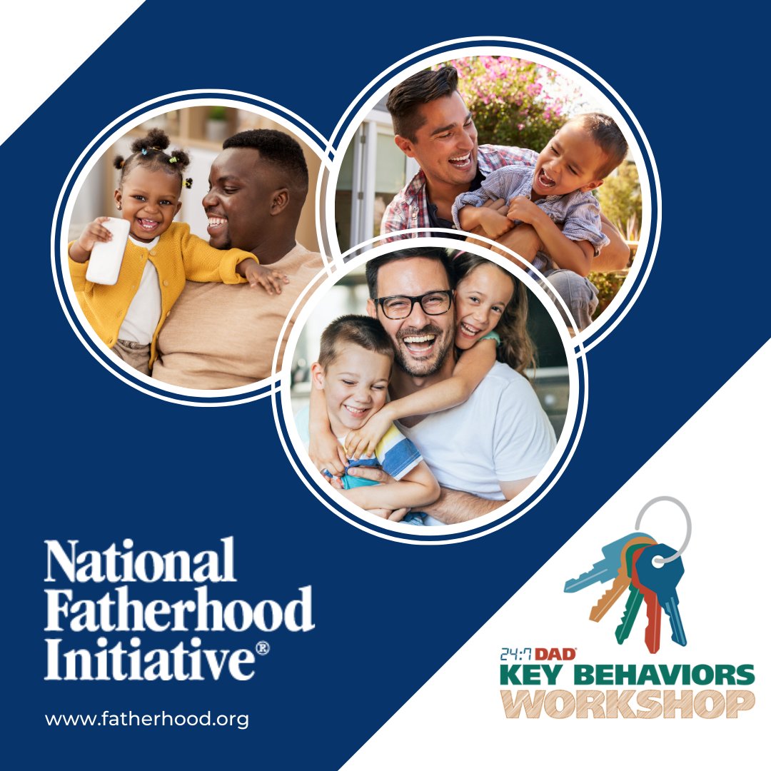 Take your fatherhood program to the next level!

Check out the 24/7 Dad Key Behaviors Workshop™! It’s a programyou can facilitate in as little as 1 day.
It can also be facilitated in a group or 1-on-1 setting.

Learn more here:
bit.ly/3JVhAC7