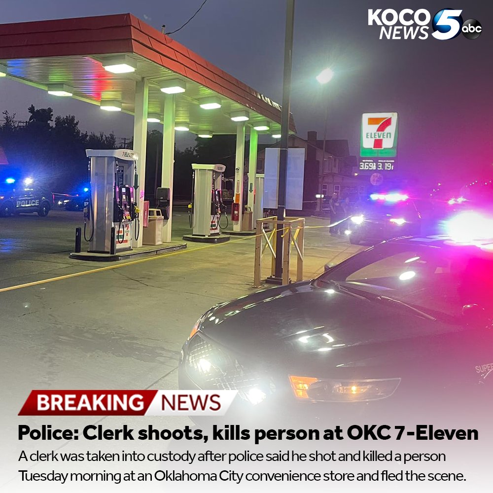 A clerk was taken into custody after police said he shot and killed a person Tuesday morning at an Oklahoma City convenience store and fled the scene. Get more details here: https://t.co/mIfEDmQ5Ur https://t.co/ToD31hia0O