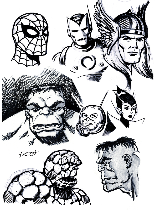 #RetroMarvel #SilverAgeComics #Thor #SpiderMan #IronMan #Hulk #Thing #Antman #Wasp 
Retro Marvel doodlings https://t.co/miUutsmAIN