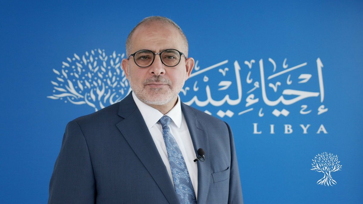 snakhooda's tweet photo. 🔴 Following the announcement today by the President of the Libyan Parliament, Chancellor Aguila #Saleh, of the formal opening of candidacy for the position of Prime Minister for the new interim government of #Libya, Dr Aref Ali #Nayed, the Chairman of Ihya Libya, announces his candidacy for the position.