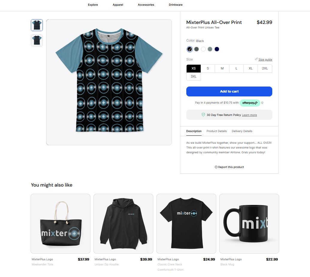 New 👕 design! As we build MixterPlus together, show your support... ALL OVER! 

mixterplus.creator-spring.com/listing/mixter…