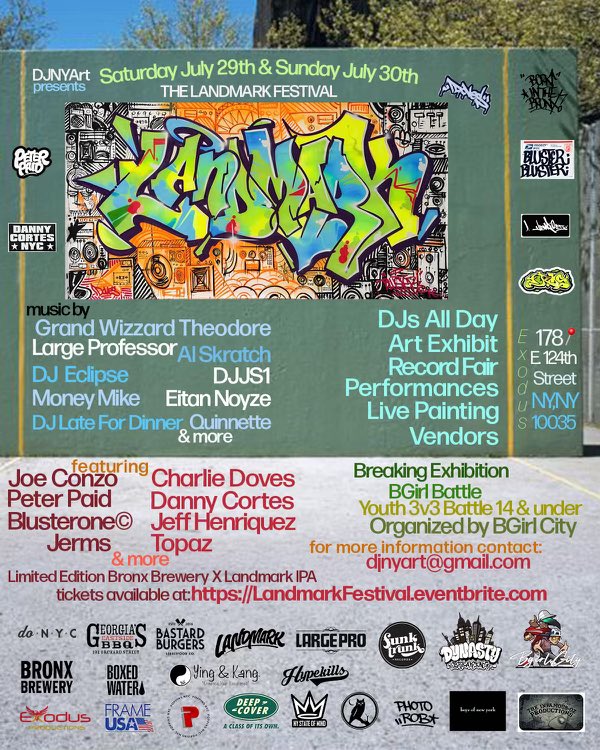 This weekend I’ll be doing graff and scratching records at The Landmark Fest in Harlem, NYC. 🗽
#graffiti #turntablism