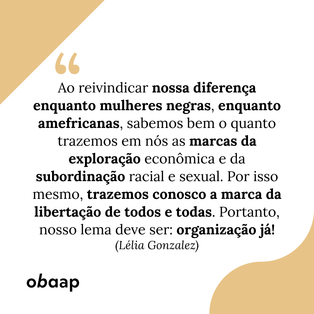 obaap_'s tweet photo. As 2 datas fazem um importante resgate das personalidades negras que ajudaram a construir a história do país e deixaram o seu legado para que outras mulheres negras continuassem nesse movimento pela garantia de direitos e da emancipação social e política de mulheres negras.#Obaap https://t.co/87QdOa4d32