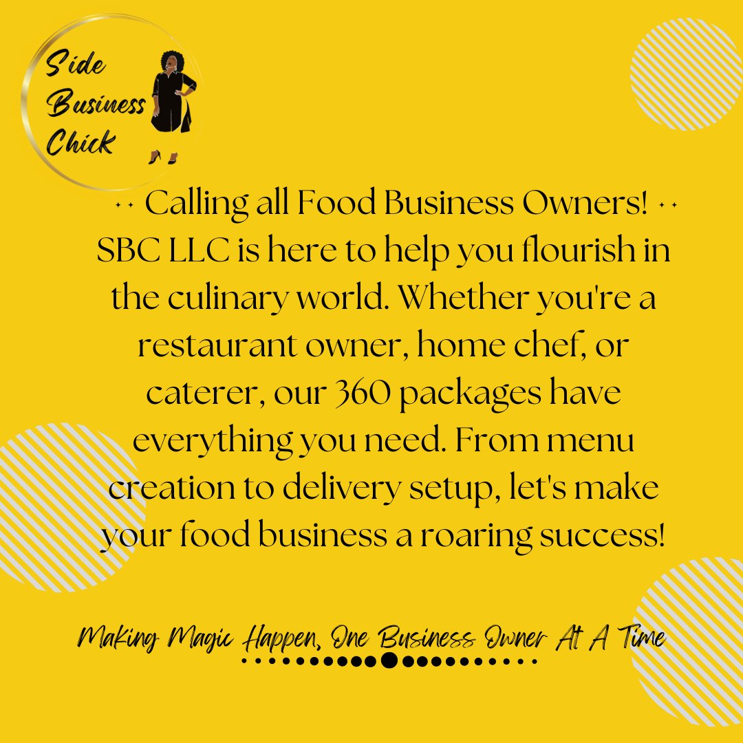 #follow #FoodBusiness #SideBusinessChick #CulinaryDelights #virtualassistantforhire #virtualassistantservices