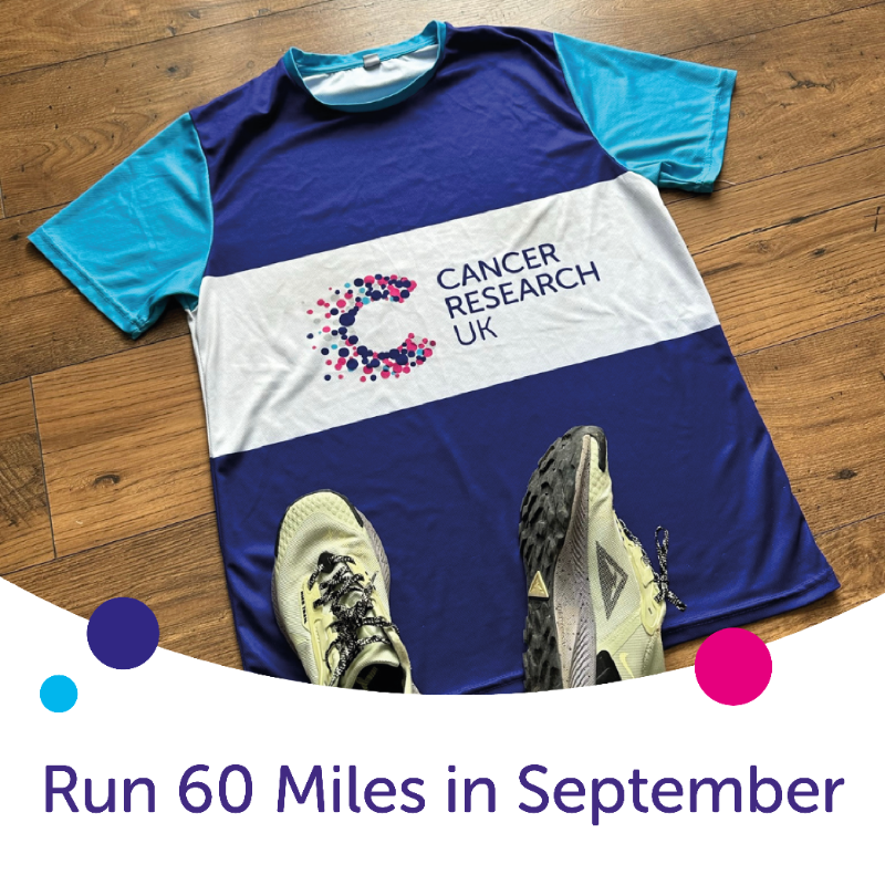 CR_UK's tweet photo. 🌲 Get outside 👟 Run 60 miles 🗓️ In September 😊 Raise funds 💙 Help beat cancer 👕 Wear your free running top

It’s that simple. Sign up now… 👇