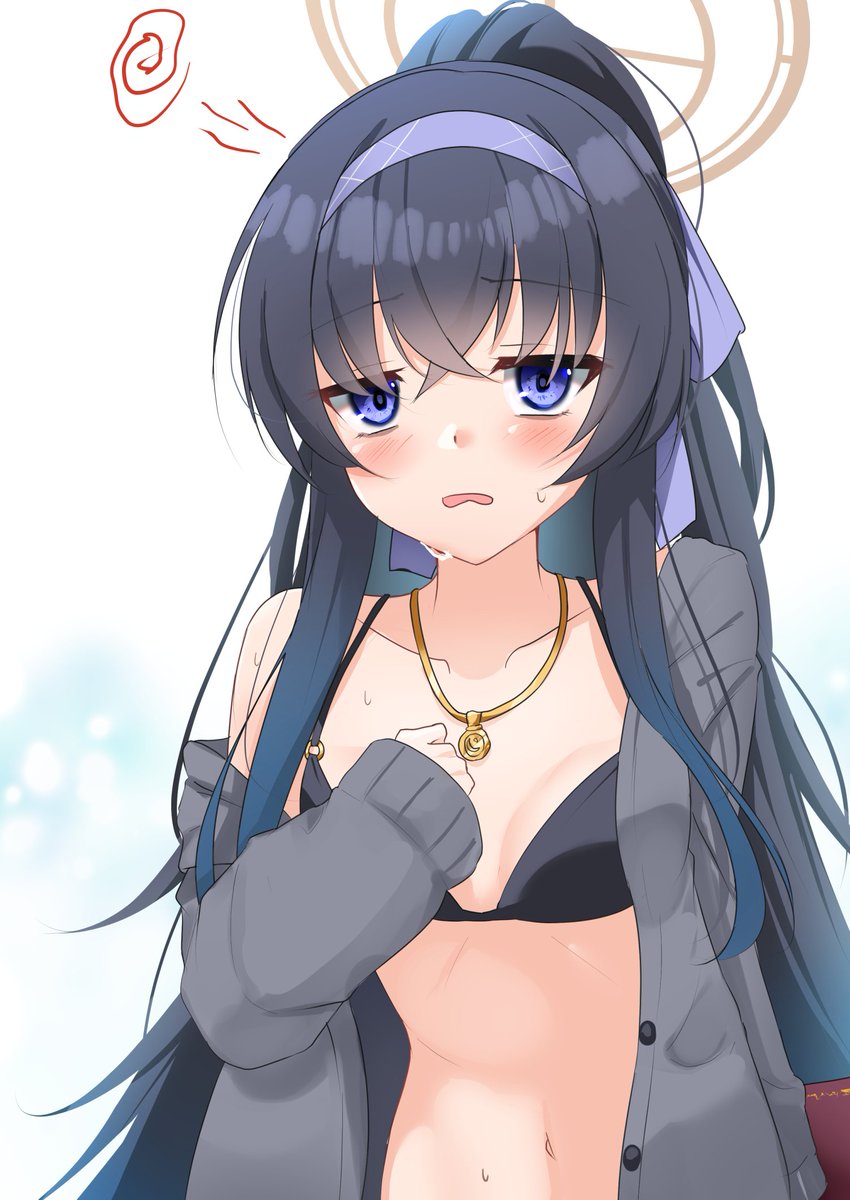 ブルアカ「暑さで思考回路低下中な水着ウイ #ブルアカ」|羽山 悠@skeb・依頼募集中のイラスト