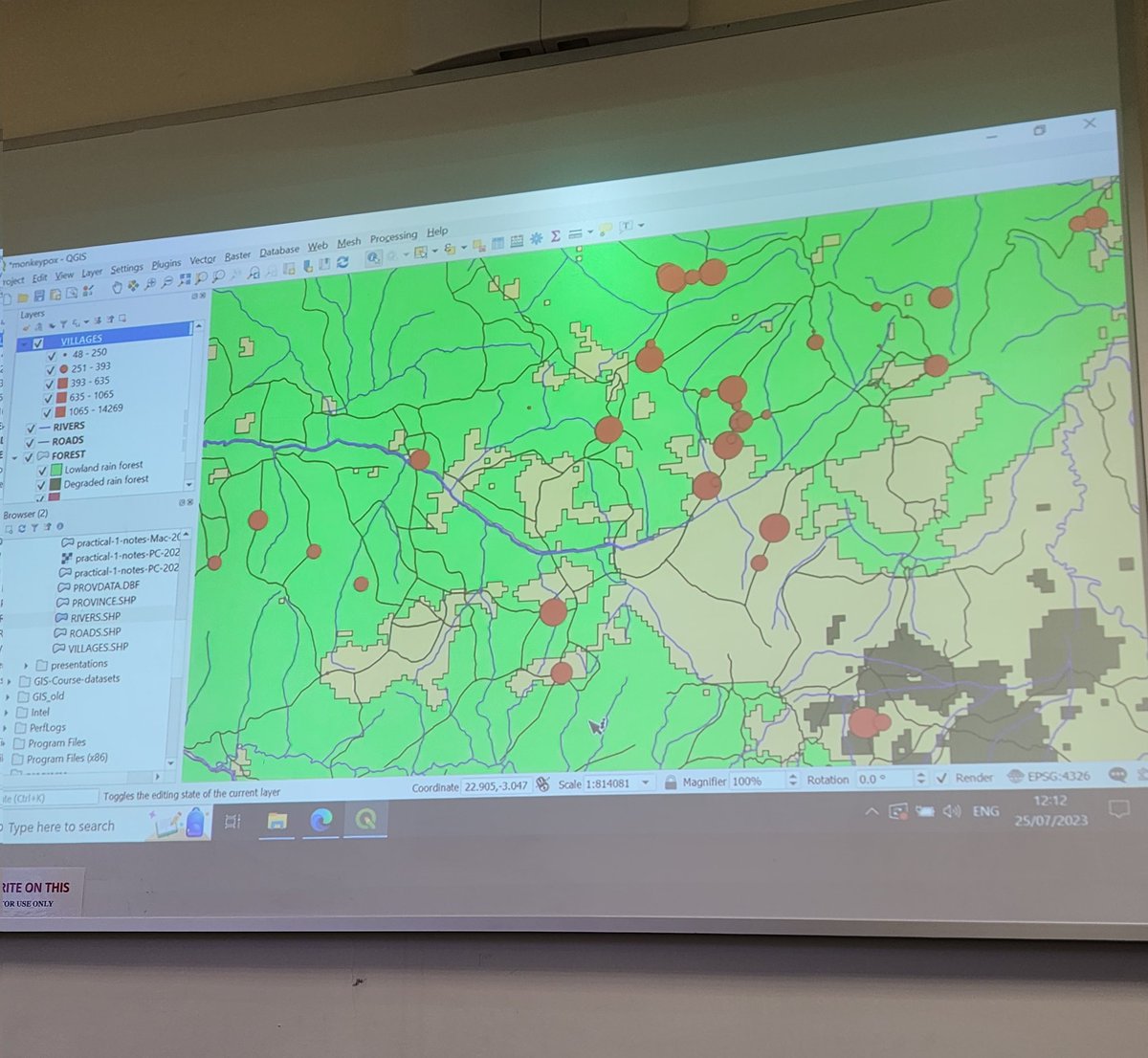 Just knew an open-source and free-to-use GIS tool, @qgis today 🤦‍♂️ As my ArcGIS license ending, QGIS offers a robust for spatial analysis and epid work. 

It also has its own #Python (PyQGIS) console as well.

Ongoing QGIS course using monkeypox dataset at @LSHTM