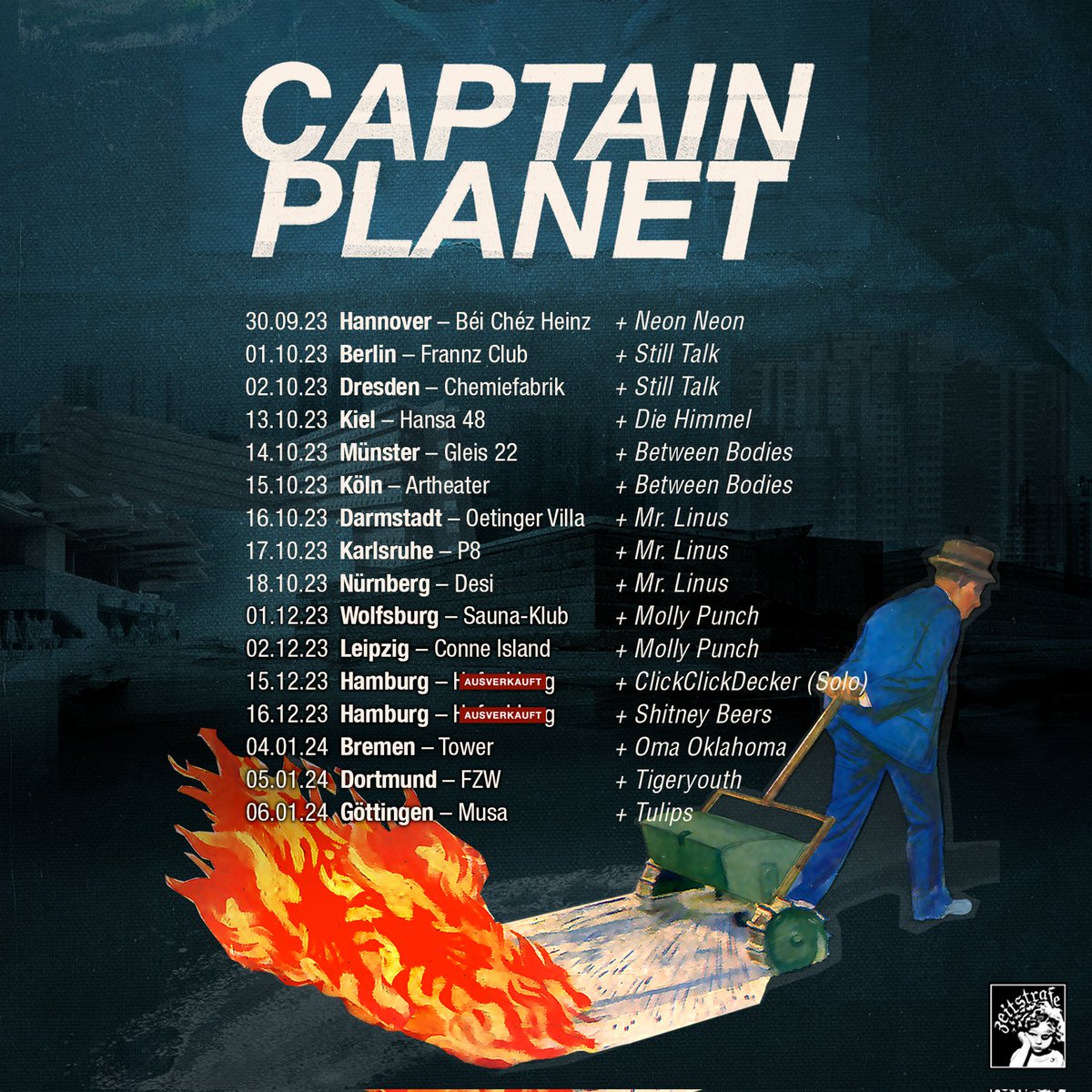cpt_planet666's tweet image. So viele tolle Bands und Künstler*innen spielen mit uns. Yeah! ❤️

Tickets: ghvc-shop.de/captainplanet