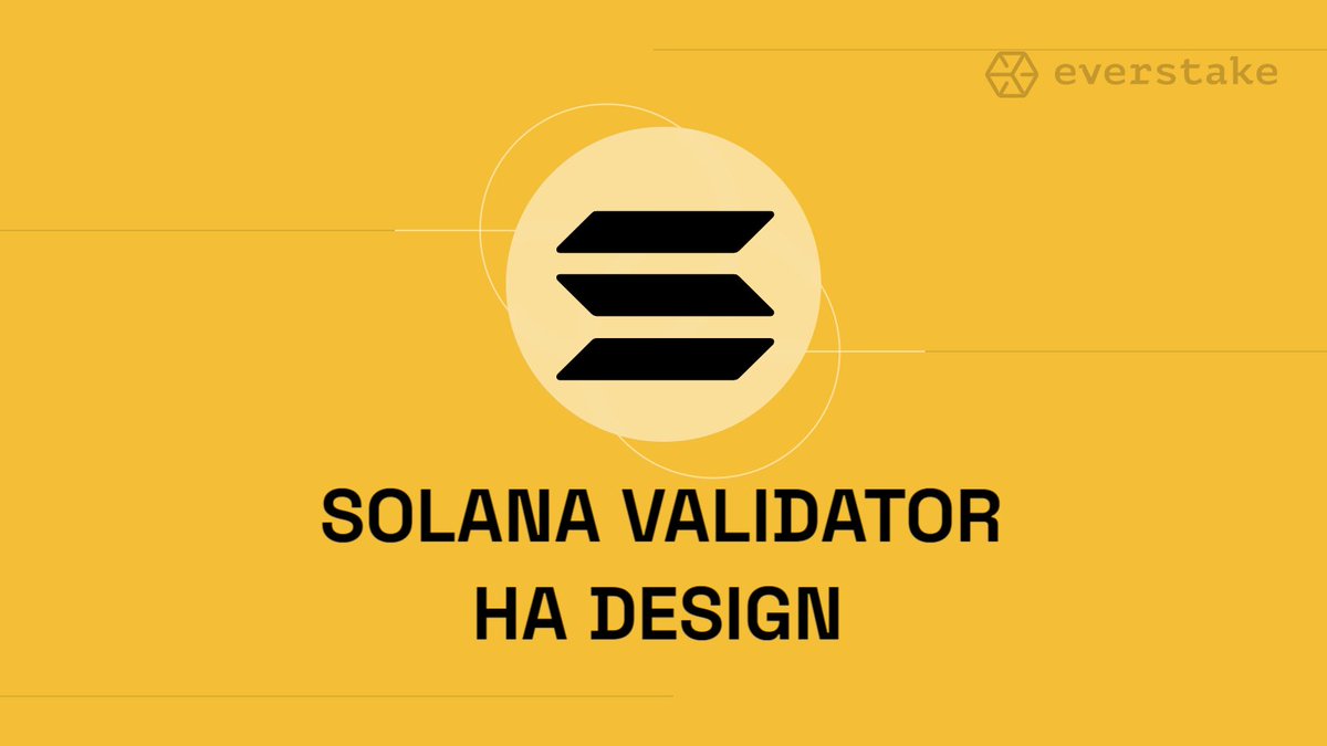 everstake_pool's tweet photo. Implementing automatic failover for #Solana #nodes may seem like a tough nut to crack, especially for novice validators ๐ฟ
To make sure your nodes never go delinquent, be sure to check recommendations from Everstake's DevOps:
https://t.co/pEvUn8A3kV #everstake100uptime https://t.co/vQvtpGCEBR