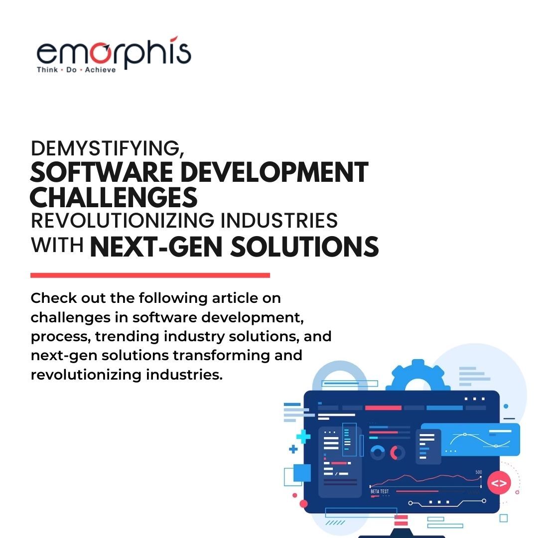 EmorphisTech's tweet photo. Explore #SoftwareDevelopmentChallenges &amp; unleash the potential of cutting-edge #SoftwareSolutions
Read - https://t.co/O34xz6OyrI

#SoftwareDevelopment #SoftwareDevelopmentCompany #SoftwareProductEngineering #NextGenSoftwareSolutions #SaaS #SoftwareDevelopmentProcess #Technology https://t.co/oVBrzIzmg4