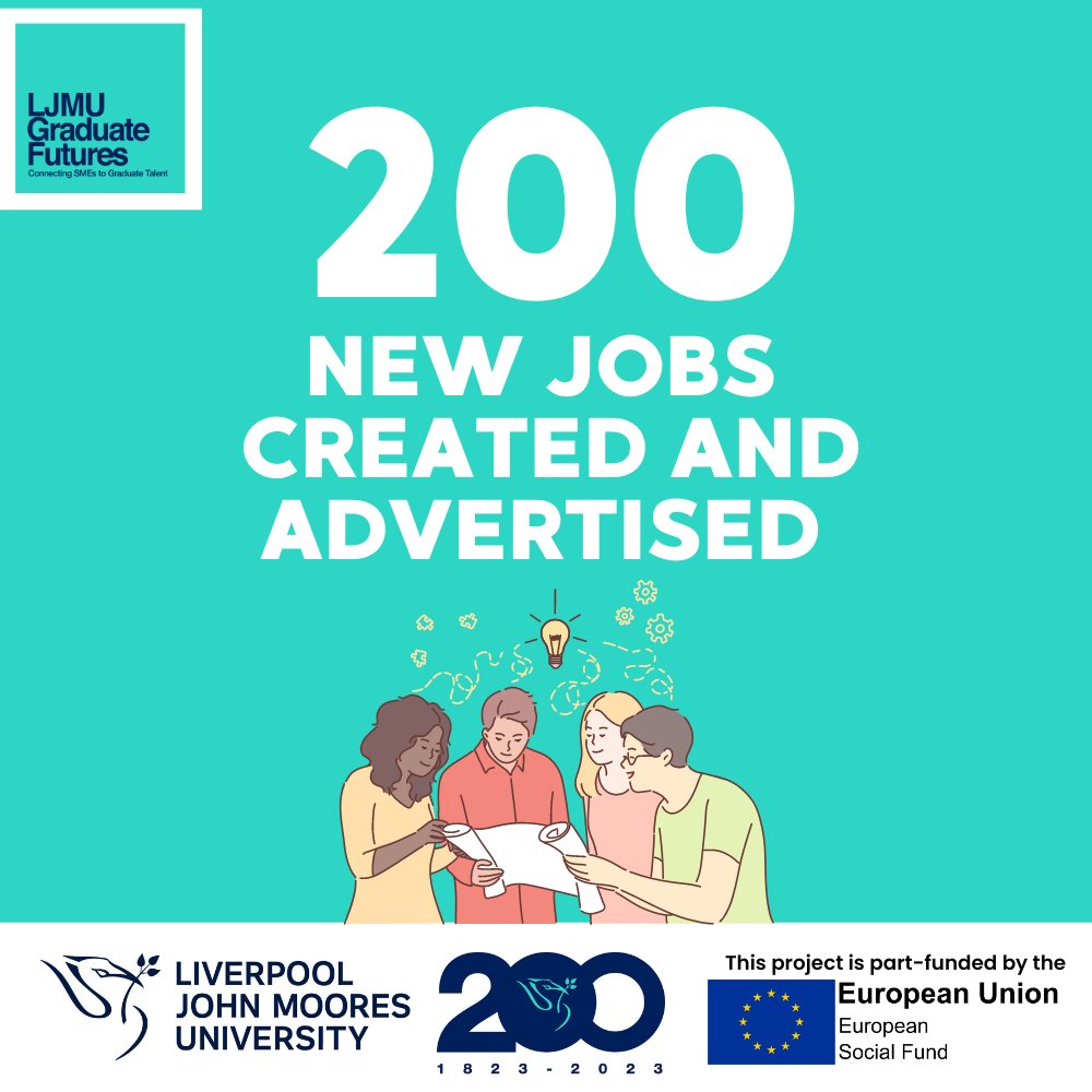 From 3D animation to marketing, our project has opened the doors to 200 exciting job prospects for our talented students and graduates! 💼 ✨ 

#LJMUgrad #LJMUGF #LJMUtogether #Studentadvice #Wellbeing #Graduate
