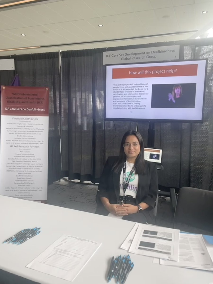 ICF Boot at the 18th Deafblind International World Conference. Raising awareness for population living with deadblindness. If you would like to get involved in our global research project visit our booth. 
@DbI_connect 
@WalterWittich