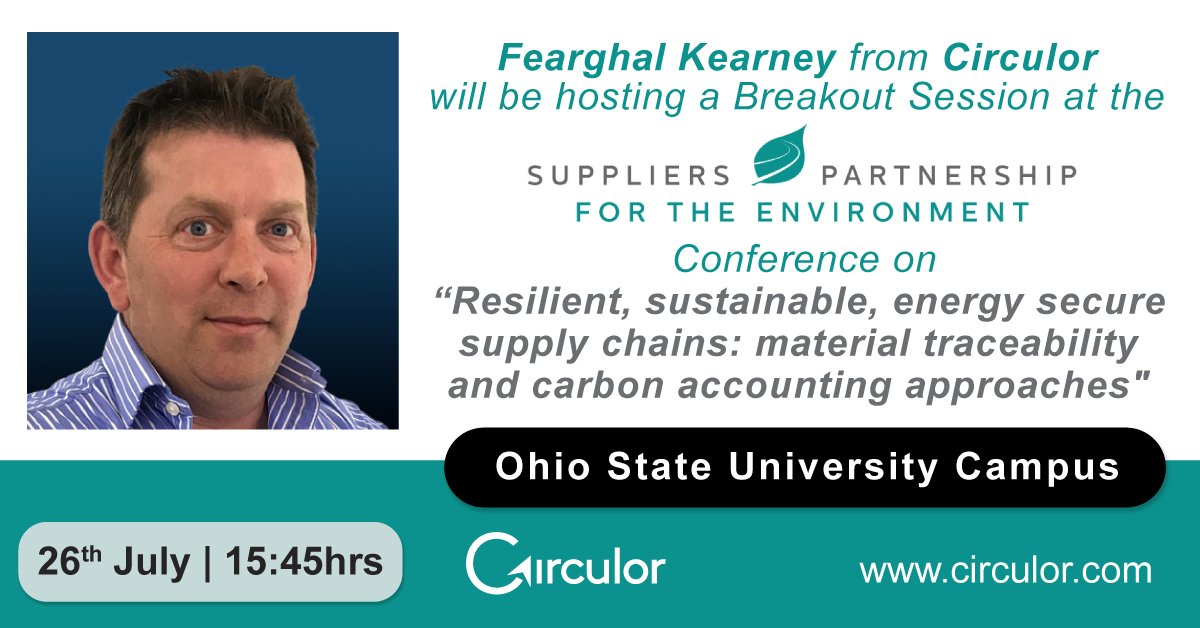 Circulor (@circulor1) on Twitter photo <a href="/KearneyFA/">Fearghal Kearney</a> will be hosting a Breakout Session at the 2023 <a href="/SP4environment/">SuppliersPartnership</a> on Resilient, sustainable, and energy-secure supply chains: Material traceability and carbon accounting approaches.
👉circulor.com/suppliers-part…
#Transparency #Sustainability #Traceability #CircularEconomy <a href="/KearneyFA/">Fearghal Kearney</a> will be hosting a Breakout Session at the 2023 <a href="/SP4environment/">SuppliersPartnership</a> on Resilient, sustainable, and energy-secure supply chains: Material traceability and carbon accounting approaches.
👉circulor.com/suppliers-part…
#Transparency #Sustainability #Traceability #CircularEconomy