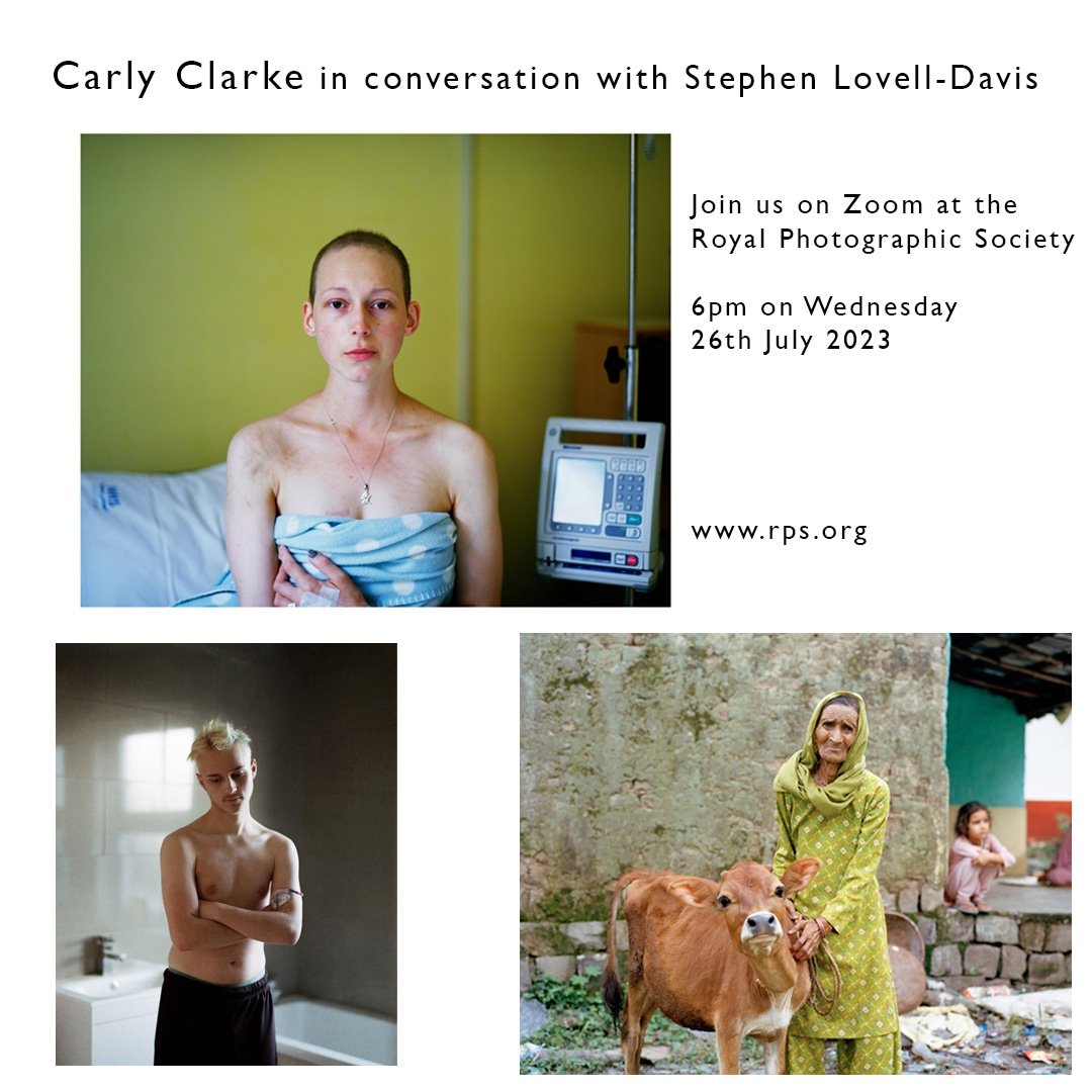 Carly Clarke (@clarkecarly) on Twitter photo Join me for a conversation with photographer Stephen Lovell-Davis about my work, Weds 26 July at 18:00 via zoom. I received the 2022 Vic Odden Award, given for a notable achievement in the art of photography by a photographer aged 35 or under.
For tickets visit <a href="/The_RPS/">The Royal Photographic Society</a> #RPS Join me for a conversation with photographer Stephen Lovell-Davis about my work, Weds 26 July at 18:00 via zoom. I received the 2022 Vic Odden Award, given for a notable achievement in the art of photography by a photographer aged 35 or under.
For tickets visit <a href="/The_RPS/">The Royal Photographic Society</a> #RPS