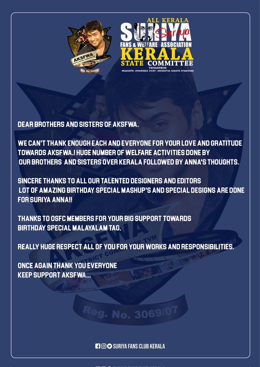 AKSFWA1's tweet photo. • Another unforgettable birthday celebration by @AKSFWA1 ~ @Suriya_offl ❤️✊

Thank you everyone for this support🙏

#Kanguva @venkatvnt @sarathlal428 #Suriya https://t.co/F8CT9Hk0BG