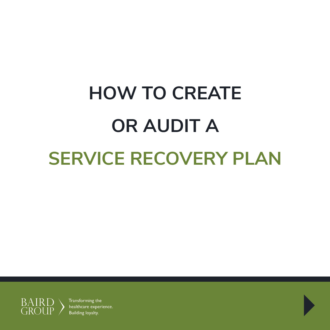 KristinBaird's tweet image. As healthcare leaders, if we run from problems, we’re missing out on opportunities for service recovery. Is your staff trained to look for signs of dissatisfaction? Here&apos;s how to create your plan.

#ServiceRecovery #CustomerService #Healthcare #HealthcareLeaders #BairdGroup