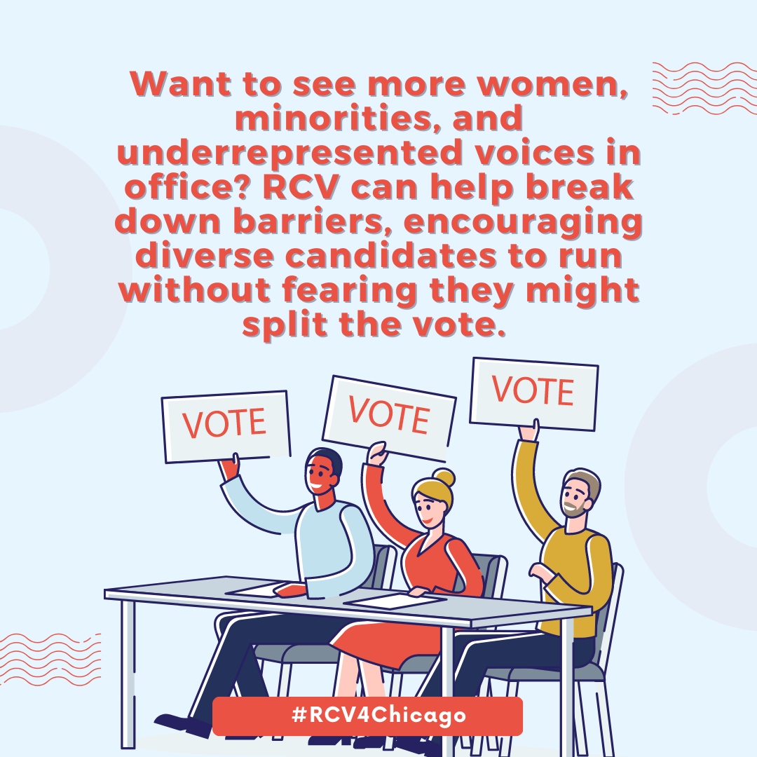 W4LJA's tweet photo. Fair Elections in Chicago: Unlocking the Power of Ranked-Choice Voting an innovative way to make our elections more inclusive, fair, and representative! #RCV4Chi #FairElections #ChicagoVotes #EmpoweredVoters #BeTheChange #CivicResponsibility #PoliticalInnovation #ChicagoPolitics https://t.co/6WDHqoaPFQ
