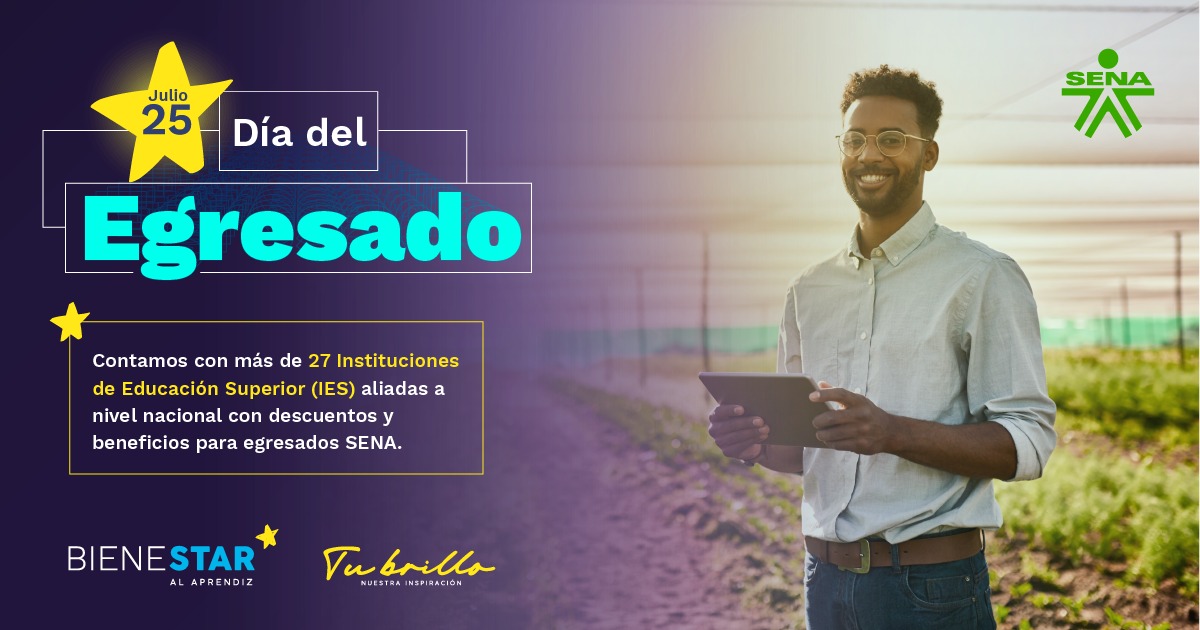 sena_guaviare's tweet photo. Tu proceso formativo no debe parar.
Conoce las Instituciones de Educación Superior (IES) en las cuales puedes continuar tu aprendizaje y convertirte en un profesional en tu área de conocimiento. Descubre este y otros beneficios aquí ▶️ https://t.co/Lvnxr5CFIc
#EgresadosSENA https://t.co/12dXRCi2lq