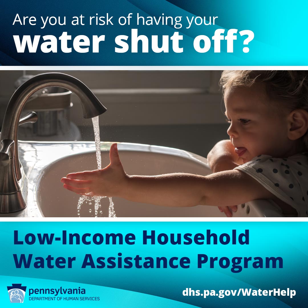 PA_PUC's tweet image. Do you have past-due water bills?  Under threat of losing water service in the next 60 days?
Has your water service been terminated? #LIHWAP is available NOW to help you with unpaid water bills. Deadline for applications is Aug 10. Visit @PAHumanServices to learn more.
