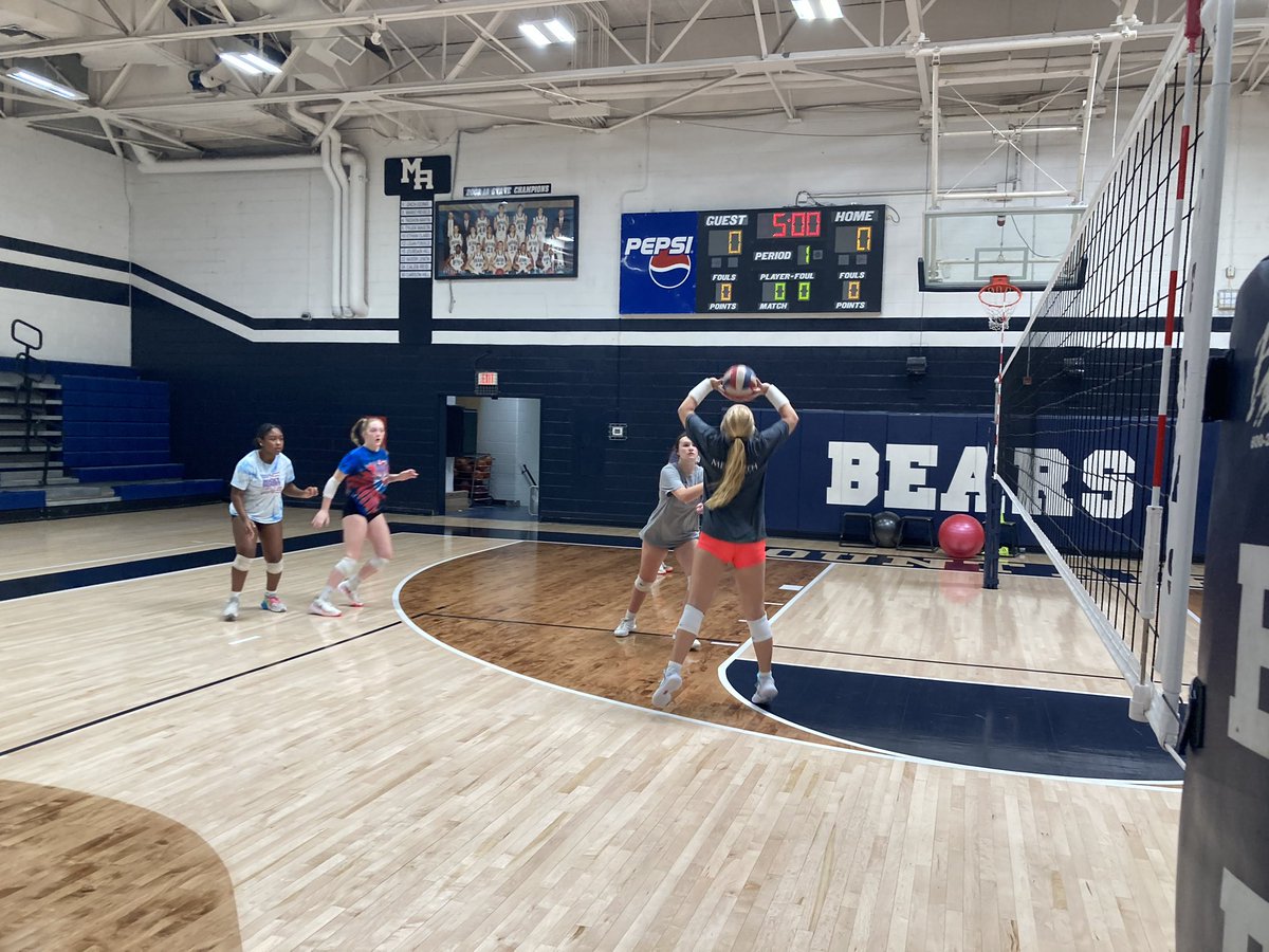 GraniteBears's tweet photo. last week of preseason workouts for Lady Bears 🏐 concludes w/3 day camp; season opens Aug 15 @ East Surry GO 🐻 ⁦@MACSchools⁩ ⁦@granitesquad⁩ ⁦@MrCoryLeeSmith⁩ ⁦@SarahKnott4⁩ https://t.co/fBTIcIiWzd
