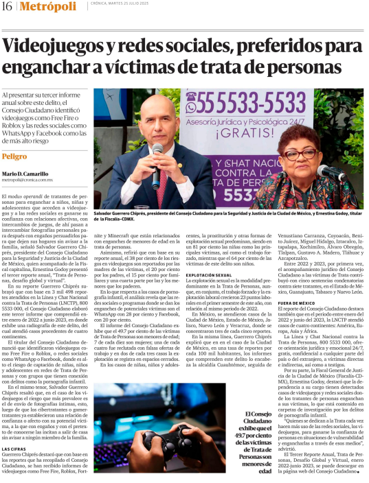 elconsejomx's tweet photo. De acuerdo en nuestro 3er Reporte Anual de #TrataDePersonas, Videojuegos como FreeFire, Roblox, Fortnite y Minecraft, son utilizados por gamertratantes como plataformas de enganche a menores de edad.

Vía @LaCronicaDeHoy https://t.co/vBduI5mQ6G