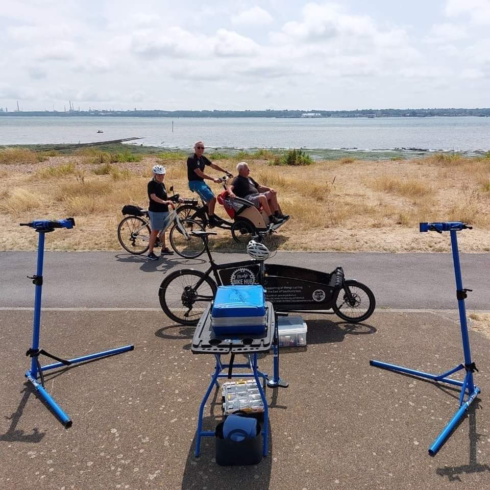 montysbikehub's tweet photo. We will be back on Weston shore tomorrow after rescheduling our rained off #bikeDr the other day! We will also have the @CycleWithoutAge #trishaw & be able to offer free rides for those less mobile and elderly. Please see us down at the pitch and put cafe from 2-4pm tomorrow. https://t.co/QHsdA4RbVR