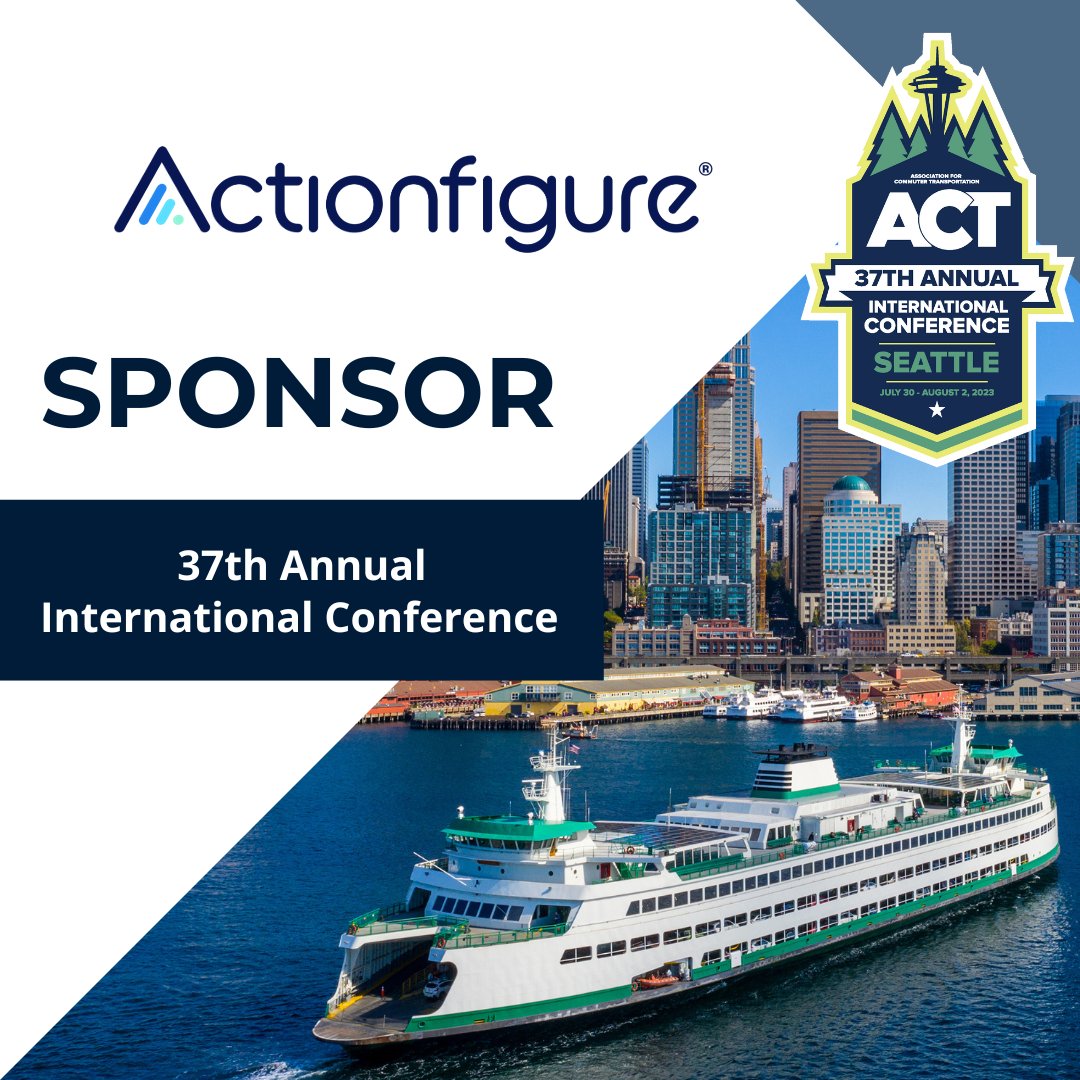 Actionfigure is a proud sponsor of #act23! We’re looking forward to connecting with you in Seattle, July 30 –August 2. <a href="/ACTNational/">Association for Commuter Transportation (ACT)</a>