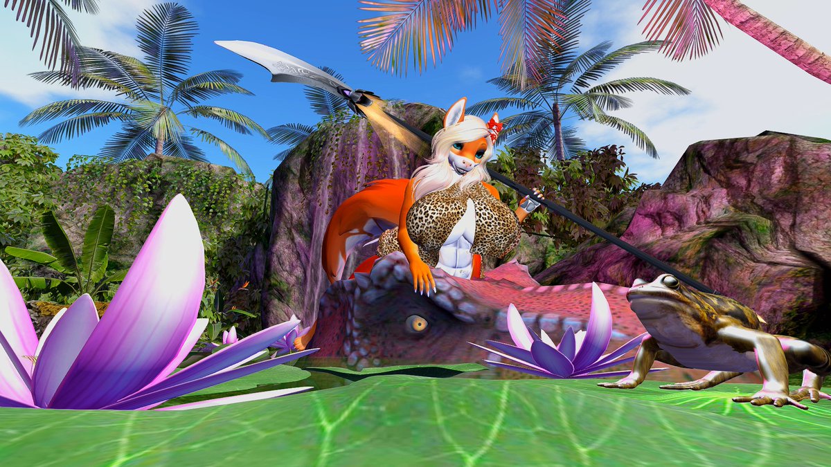 Hunting for some noms whit a good friend 💕
#secondLife #furry #furrycommunity #bimbo