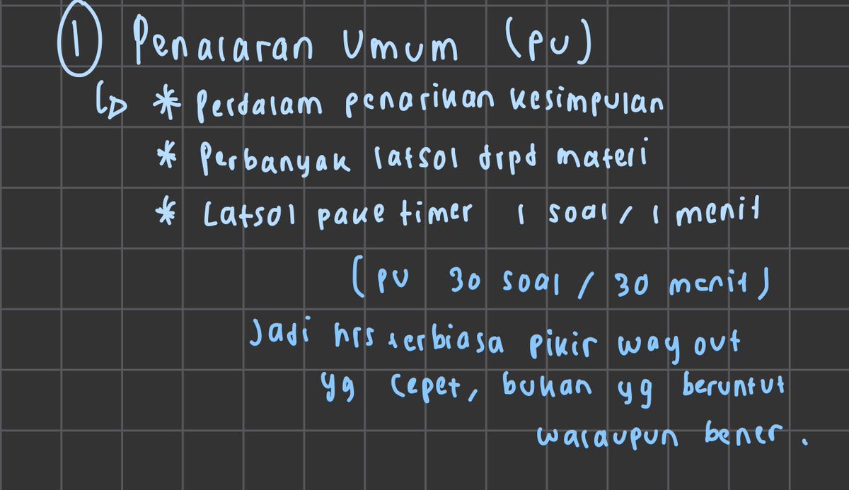 s4etoshi's tweet photo. —Penalaran Umum— 
sumber belajarku: buku soal BTA, latsol cerebrum, TO Mipy &amp; Zen. Jangan lupa review pembahasannya jugaa guys kl habis TO :D https://t.co/Ytg80qJiWL