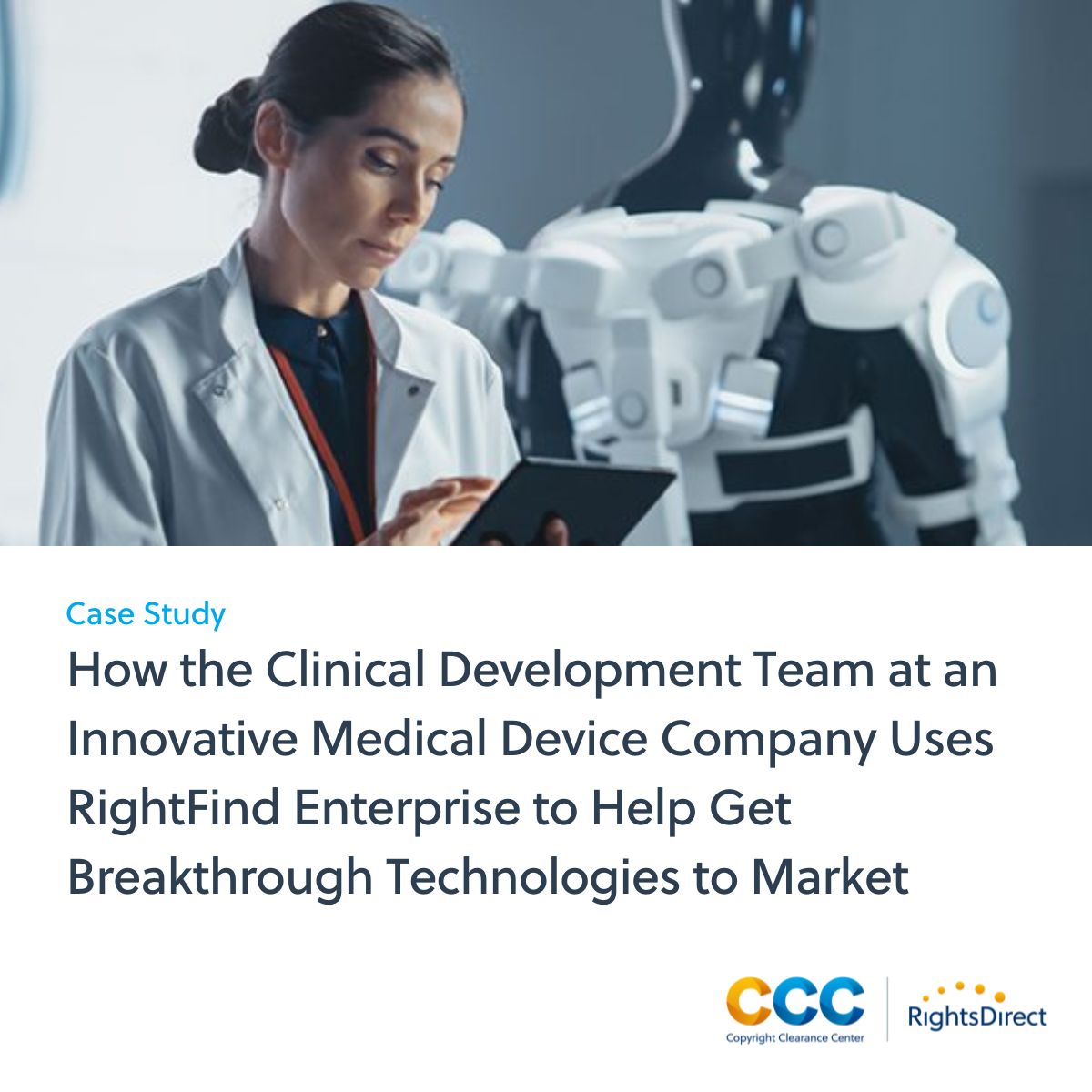copyrightclear's tweet photo. 📚 Discover how an innovative medical device company achieved content access and licensing success with RightFind. Read their inspiring case study: https://t.co/ngUyPwTd3e #CaseStudy #RightFind #Innovation https://t.co/BWBZgdIhaf