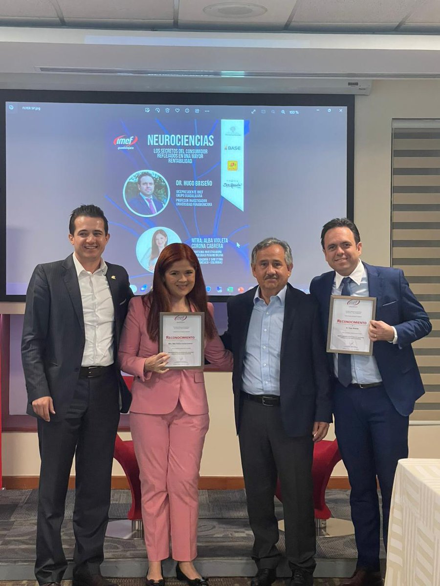 Pioneros en neurociencias!! El Dr. Hugo Briseño <a href="/Hugobr500/">Hugo Briseño</a> y la Mtra. Alba Violeta Nos comparten sus instrumentos de investigación y consultoria en Neurociencia.  #UniversidadPanamericana #investigacion