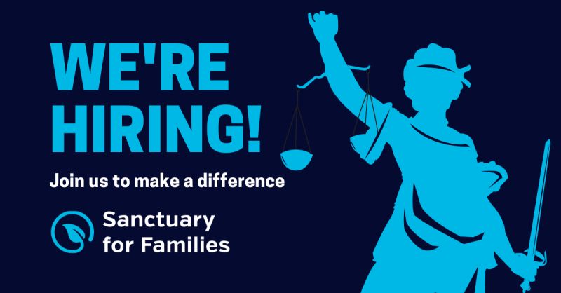SFFNY's tweet photo. #WeAreHiring! Are you passionate about gender justice? Sanctuary is looking for talented legal professionals for the positions of Staff Attorney, Senior Staff Attorney, Consultation Attorney, and Legal Project Assistant.

Learn more and apply today: https://t.co/ZU85DKE787 https://t.co/HoVPFUR0fQ