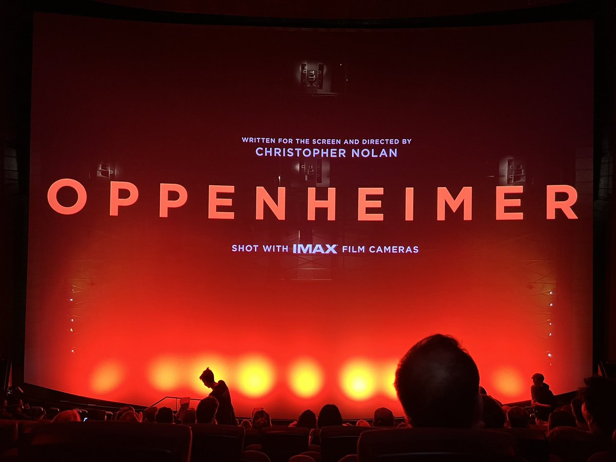 Amazing proper 70mm IMAX presentation of Oppenheimer <a href="/BFI/">BFI</a> IMAX in Waterloo. Well worth the 300 mile round trip. Need time to process the film now.