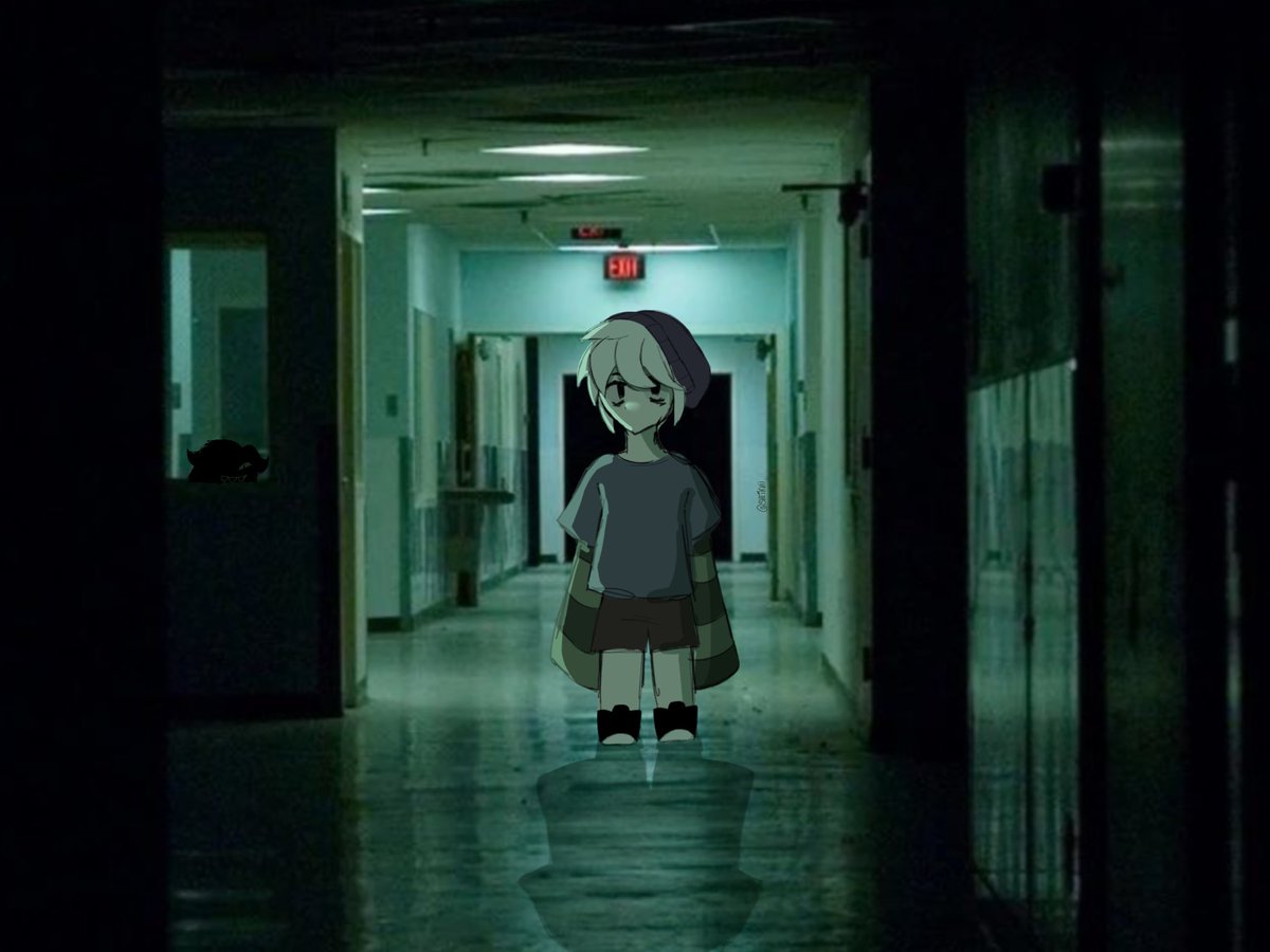 Sheikuii's tweet photo. I wanted to draw Gus in the backrooms so https://t.co/IBBQWVhx0G