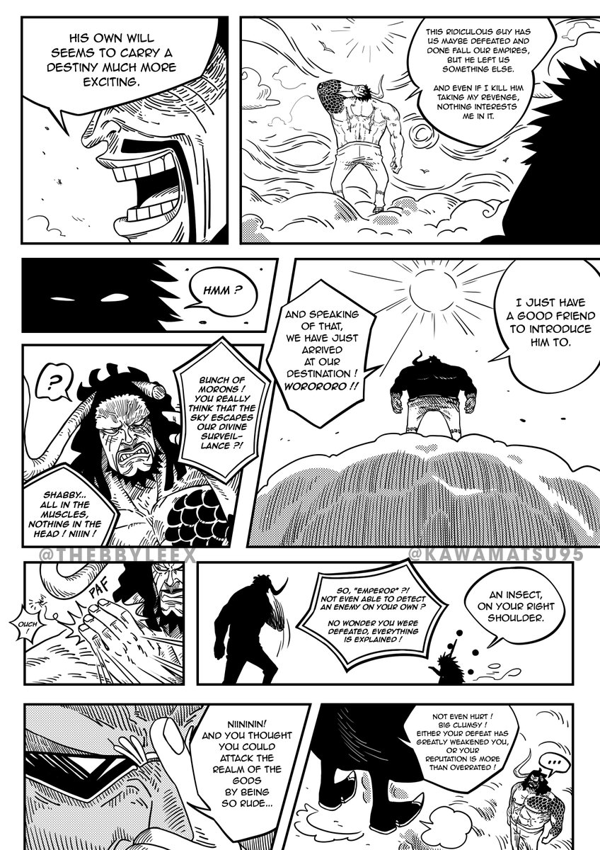 Kawamatsu95's tweet image. 🚨 PROJET ONE PIECE
ET SI...L'Empereur Déchu Kaido faisait son retour dans One Piece ? 

Une Histoire basée sur le retour de Kaido après sa défaite sur Onigashima est prévue avec un nombre de 20 pages approximativement.

▫️Scénario : Moi (@Kawamatsu95) et @TheBBYLEEX…