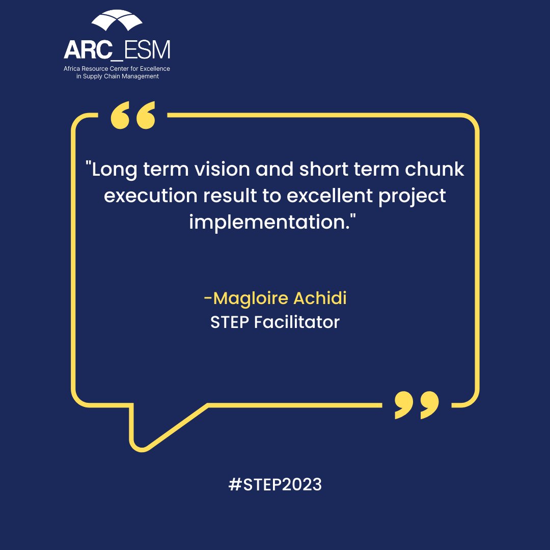 ARC_ESM's tweet image. Day 2 of the #STEP2023 Workshop proved to be highly engaging, with participants actively contributing while exploring the topic of &quot;Planning for the Implementation of Successful Supply Chain Initiatives.&quot; Here are some valuable insights and contributions shared by the attendees.
