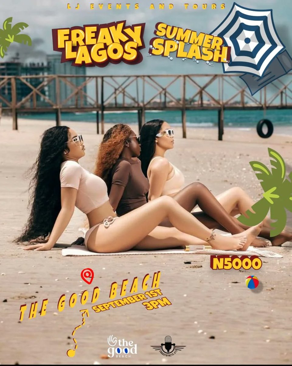 FreakyLagos's tweet photo. What do you have planned for summer?
🏖️
We're ready to host you at The Good Beach on the 1st of September!!!
Tickets will go live soon, make sure you cop yours ASAP
#FreakyLagos #unleashdafreak #PoolPartySeason https://t.co/uUaVzB0HI1