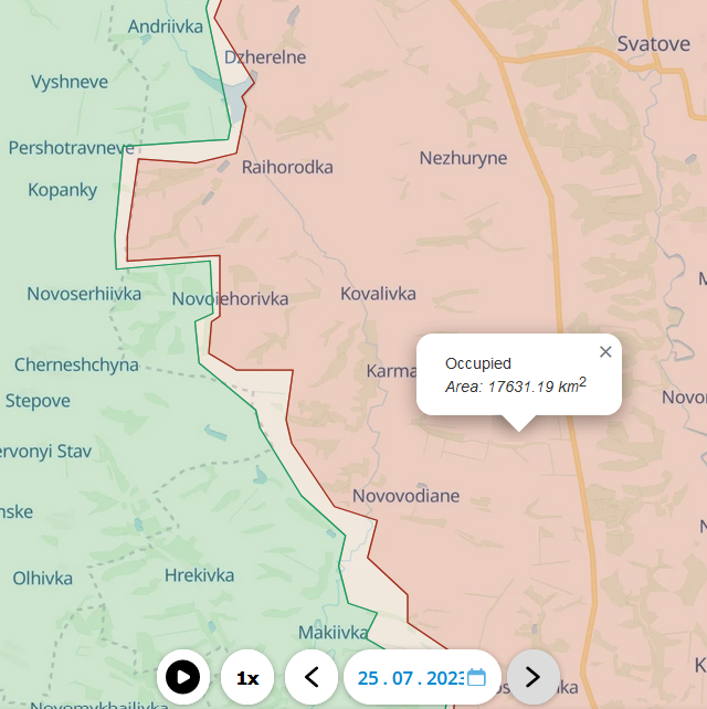 P__Oli's tweet photo. The guys from #DeepstateUA are getting creepier to me. Without any video/satellite or other OSINT material they declare another 40km² advance of the orcs southwest of #Svatove within one day. Unfortunately, they have often been right in the past with their murky information. https://t.co/paHinViIqi