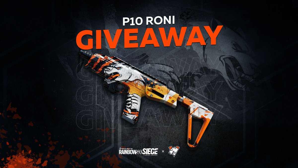 Virtus.pro (@virtuspro) on Twitter photo 🎉 Join our giveaway and get a chance to win the Virtus.рro P10 Roni skin and card background for Rainbow Six Siege! 🎉
To enter:
1️⃣ Follow <a href="/virtuspro/">Virtus.pro</a>
2️⃣ RT this post
Hurry, the giveaway ends on July 28th, and the lucky winner will be randomly selected on the same day! Good 🎉 Join our giveaway and get a chance to win the Virtus.рro P10 Roni skin and card background for Rainbow Six Siege! 🎉
To enter:
1️⃣ Follow <a href="/virtuspro/">Virtus.pro</a>
2️⃣ RT this post
Hurry, the giveaway ends on July 28th, and the lucky winner will be randomly selected on the same day! Good