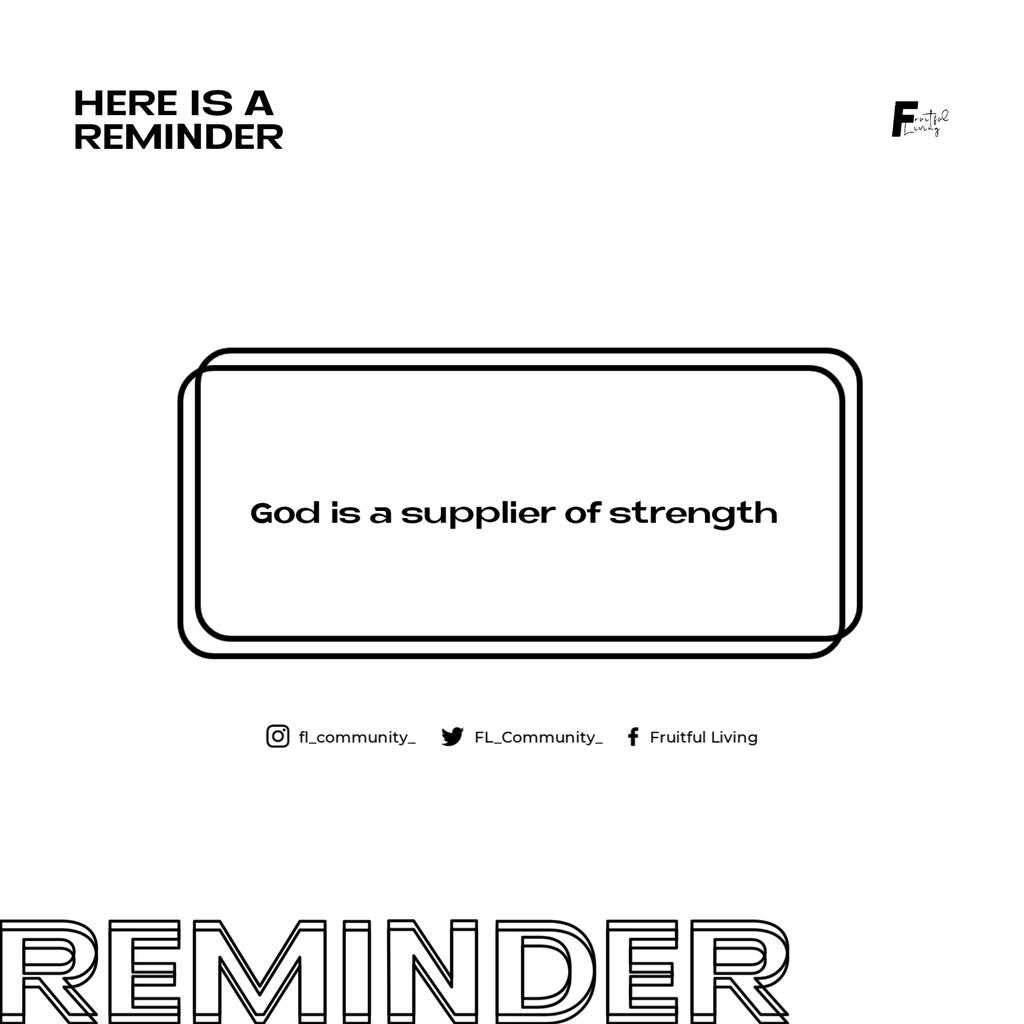 FL_Community_'s tweet photo. Here is a reminder #4
If you are feeling weak, discouraged, or frustrated . . .
Go to God.

#FLReminders https://t.co/wFfPUnMdhl