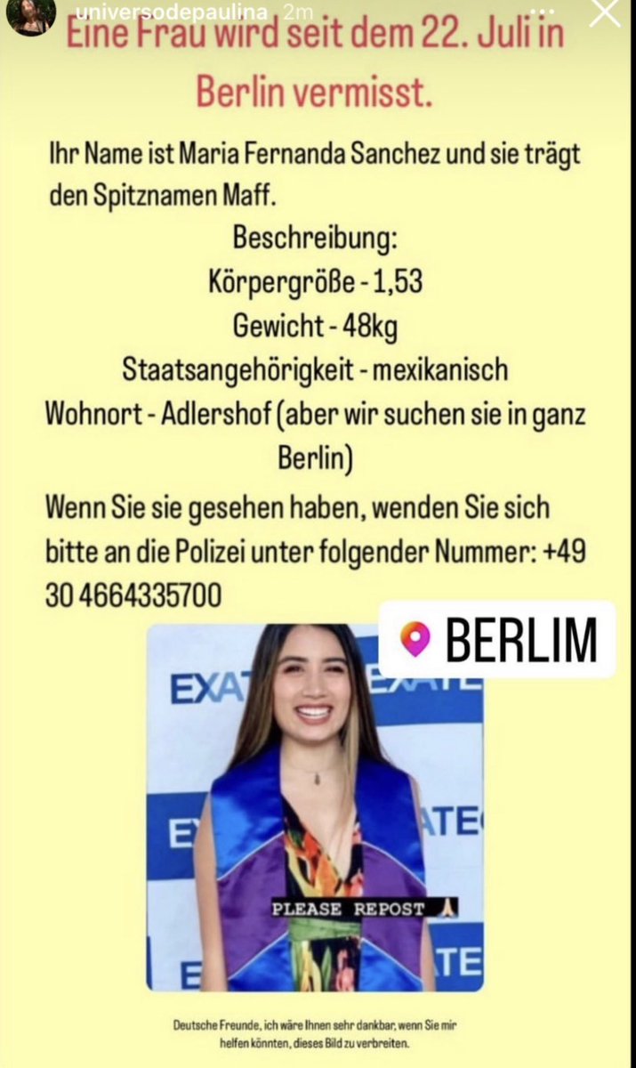 Milo_Gtz's tweet photo. Por favor ayúdenme a compartir hasta Alemania 🇩🇪 🙏🏼 se nos hace mierda el corazón a todos los que amamos a esta mujer. https://t.co/ltU6Knyt4A