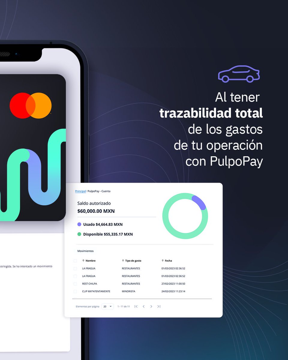 pulpopay's tweet photo. Si estás listo para controlar todos los gastos de tu operación para transformar tu flota, da clic 👉 https://t.co/uef82eGghM https://t.co/me0yw9oAOa