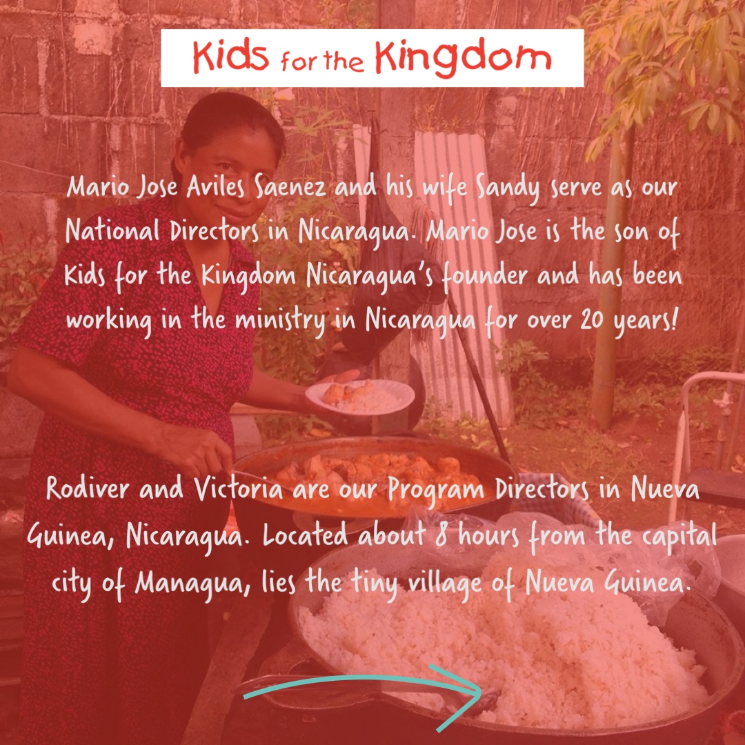 k4k's tweet image. Meet Kids for the Kingdom from #Nicaragua! National Director Mario Jose and Program Directors Rodiver and Victoria are transforming their communities with #feedingprograms, #disasterrelief, #educational programs, #vocationaltraining, #orphan care, and more! Swipe to learn...
